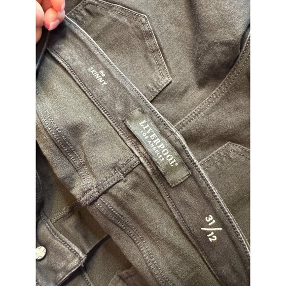 Liverpool The Skinny 12/31 Black Jeans Stretchy 5 Pocket High Rise NWOT - Picture 7 of 9